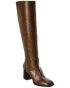 Stuart Weitzman Nola Leather Knee-high Boot In Brown
