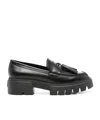 Stuart Weitzman Nolita Tassel-detail Loafers In Black