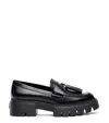 STUART WEITZMAN STUART WEITZMAN, NOLITA TASSEL LOAFER, FLATS AND LOAFERS, BLACK, SMOOTH CALF