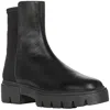 Stuart Weitzman Nolita Womens Solid Leather Booties In Black