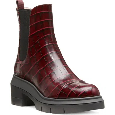 Stuart Weitzman Norah Chelsea Boot In Plum