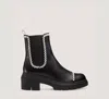 Stuart Weitzman Woman Ankle Boots Black Size 7.5 Leather