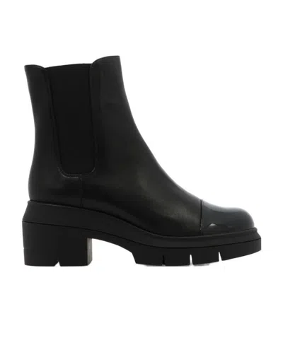 STUART WEITZMAN NORAH LEATHER ANKLE BOOTS