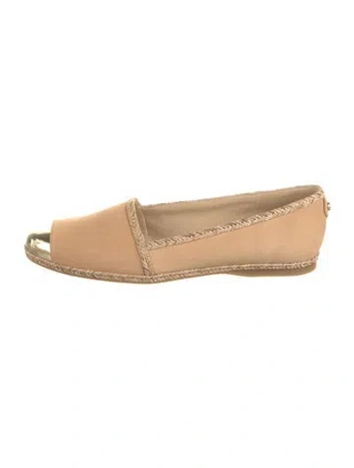 Pre-owned Stuart Weitzman Nubuck Espadrilles In Neutral