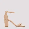 Stuart Weitzman Nearlynude Patent-leather Sandals In Nude & Neutrals
