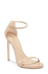 Stuart Weitzman Nudist Ankle Strap Sandal In Adobe