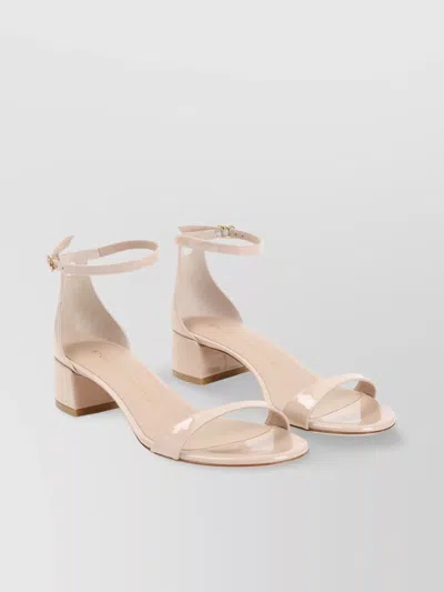Stuart Weitzman Nudist Block 35 Sandals In Neutral