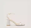 Stuart Weitzman Nudist Block 75 In Cream