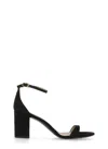 Stuart Weitzman Nudist Block 75 Sandals In Black