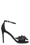 Stuart Weitzman Bow Detail Fabric Sandals