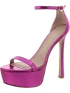 Stuart Weitzman Nudistcurve Hollywood Ankle-strap Platform Sandals In Pink