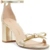 Stuart Weitzman Nearlybare Metallic Pearly Ankle-strap Sandals In Platino