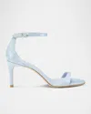 Stuart Weitzman Nunaked Curve 85 Sandal In Cielo