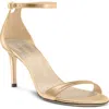Stuart Weitzman Nudist Ii 75 Sandal In Gold