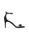 Stuart Weitzman Heel Buckle Open Toe Sandals