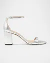 Stuart Weitzman Nudist Block 75 In Silver