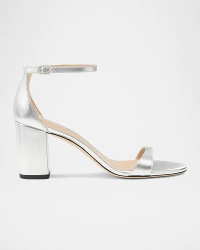 Stuart Weitzman Nudist Block 75 In Cream