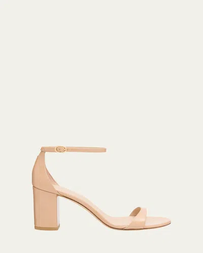 Stuart Weitzman Nudist Ii Leather Ankle-strap Sandals In Multi