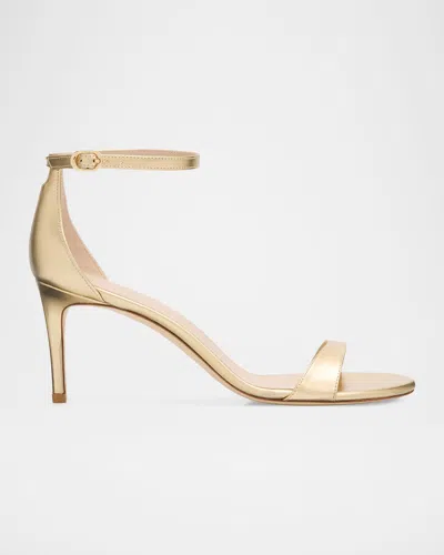 Stuart Weitzman Nudist Ii Metallic Ankle-strap Sandals In Multi
