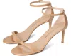 Stuart Weitzman Nudistsong Patent-leather Sandals In Neutral