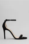 Stuart Weitzman Nudist Ii Sandals In Black Suede In Black
