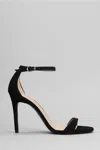 Stuart Weitzman Nudist Ii Sandals In Black Suede In Black