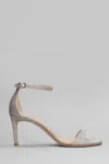Stuart Weitzman Nudist Ii 75 Sandals In Gold