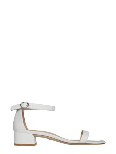 Stuart Weitzman Nudist June Sandals In White