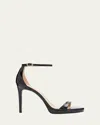 Stuart Weitzman Nudist Patent Leather Stiletto Platform Sandals