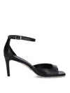Stuart Weitzman Sandalias Abiertas Y Puntera Cuadrada. In Black