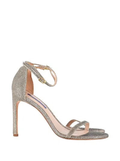 Pre-owned Stuart Weitzman Nudist Sandals In Gold