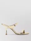 Stuart Weitzman Nudist Metallic Dual-band Slide Sandals In Gold