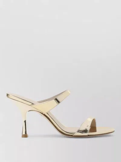 Stuart Weitzman Metallic-effect Double-strap Sandals In Multi