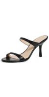 Stuart Weitzman Nudist Slides 85mm Black In Black