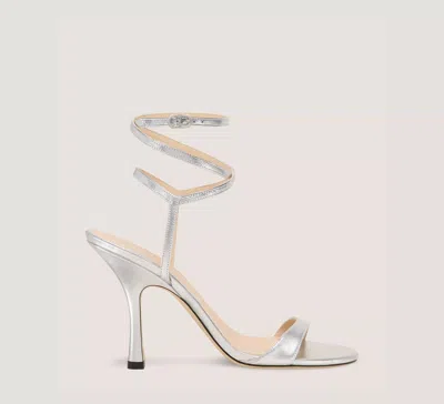 Stuart Weitzman Nudist Wrap 100 In Silver