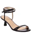 Stuart Weitzman Nudist Wrap 50 Leather Sandal In Black