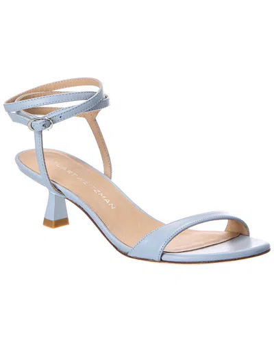 Stuart Weitzman Nudist Wrap 50 Leather Sandal In Blue