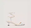 Stuart Weitzman Nudist Wrap 50 In Silver