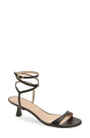 Stuart Weitzman Nudist Wrap Sandal In Black