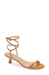 Stuart Weitzman Nudist Wrap Sandal In Brown