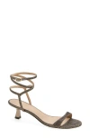 Stuart Weitzman Nudist Wrap Sandal In New Pyrite
