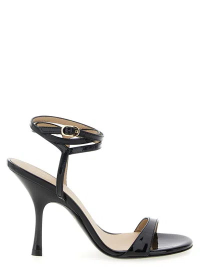 Stuart Weitzman Nudist Wrap Sandals Black