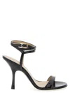 Stuart Weitzman Nudist Wrap' Sandals In Black