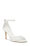 Stuart Weitzman Nudista 75 Sandal In White/ Frosted White/ Cream