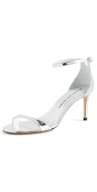 Stuart Weitzman Nudistarc Sandals 75mm Silver