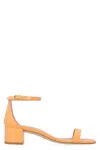 Stuart Weitzman Nudist Curve 35 Block Sandals In Orange