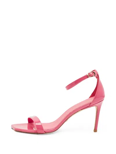 Pre-owned Stuart Weitzman Nudistcurve Ankle-strap Heeled Sandals In Pink