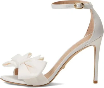 Pre-owned Stuart Weitzman Nudistcurve Loveknot 100 Sandal In Ivory