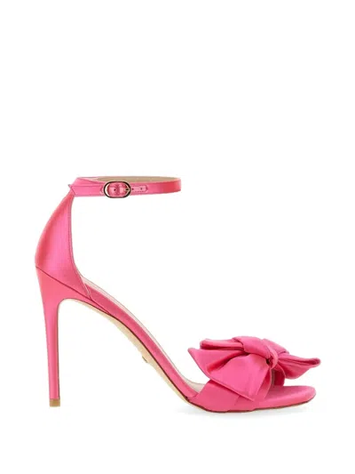 Stuart Weitzman Sandal Nudistcurve Loveknot 100 In Animal Print