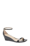 Stuart Weitzman Nudistcurve Wedge Sandal In Black
